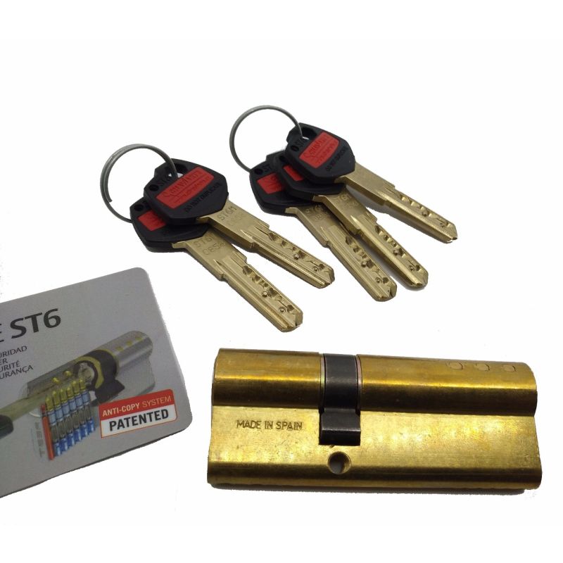 Cilindro Tesa ST6 35x50mm latonado