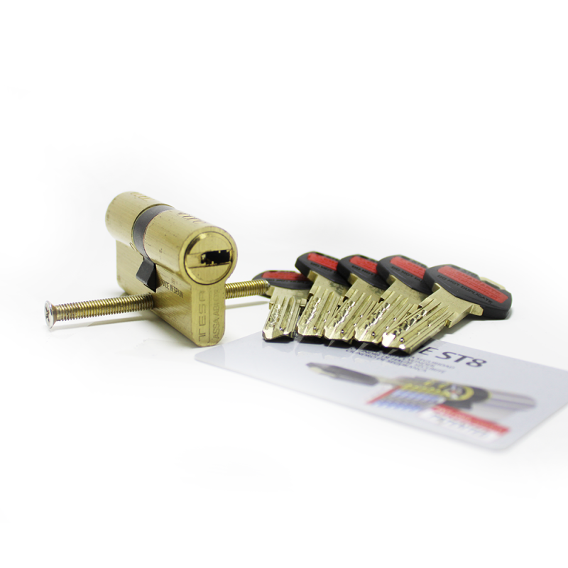 Cilindro ST8 Chaviarte 30x30mm latonado