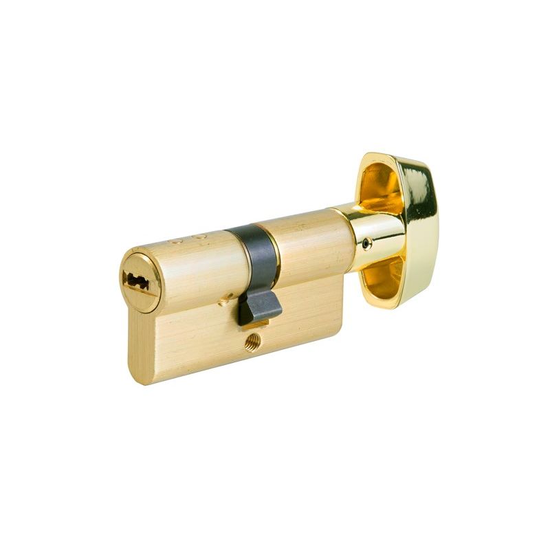 Cilindro Tesa TX80 30x30mm latonado com botão