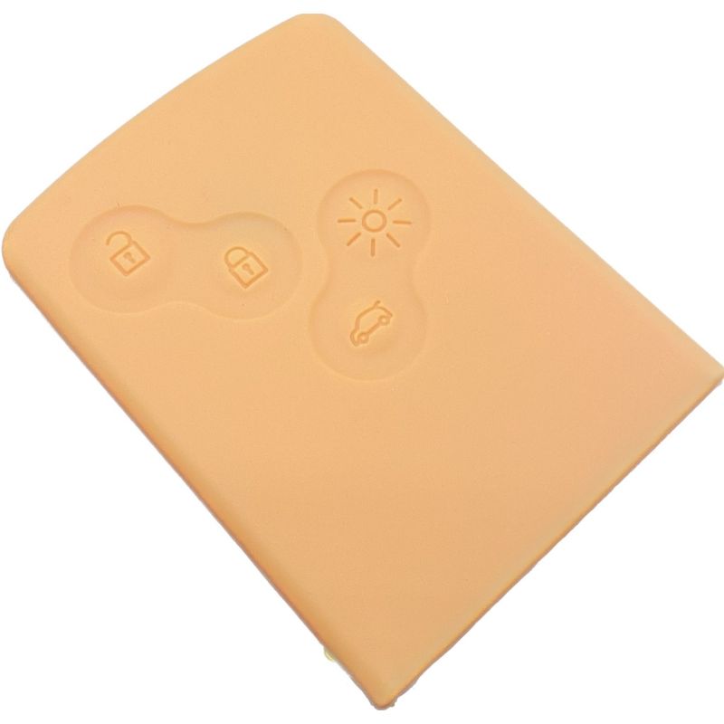 Capa silicone Renault, quatro botões, laranja