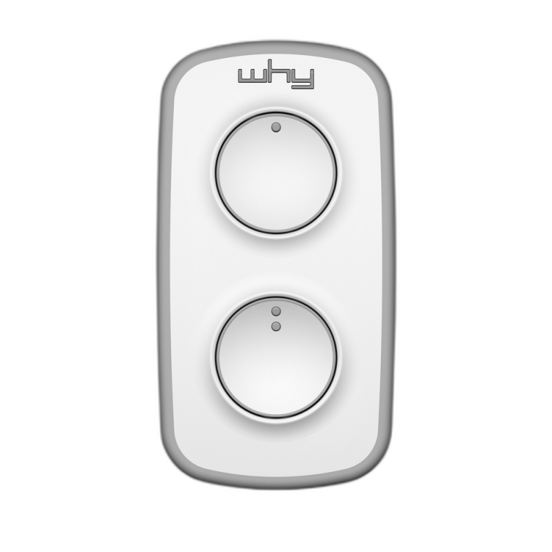 Comando universal de garagem/portão 2 canais Why NOA mini branco